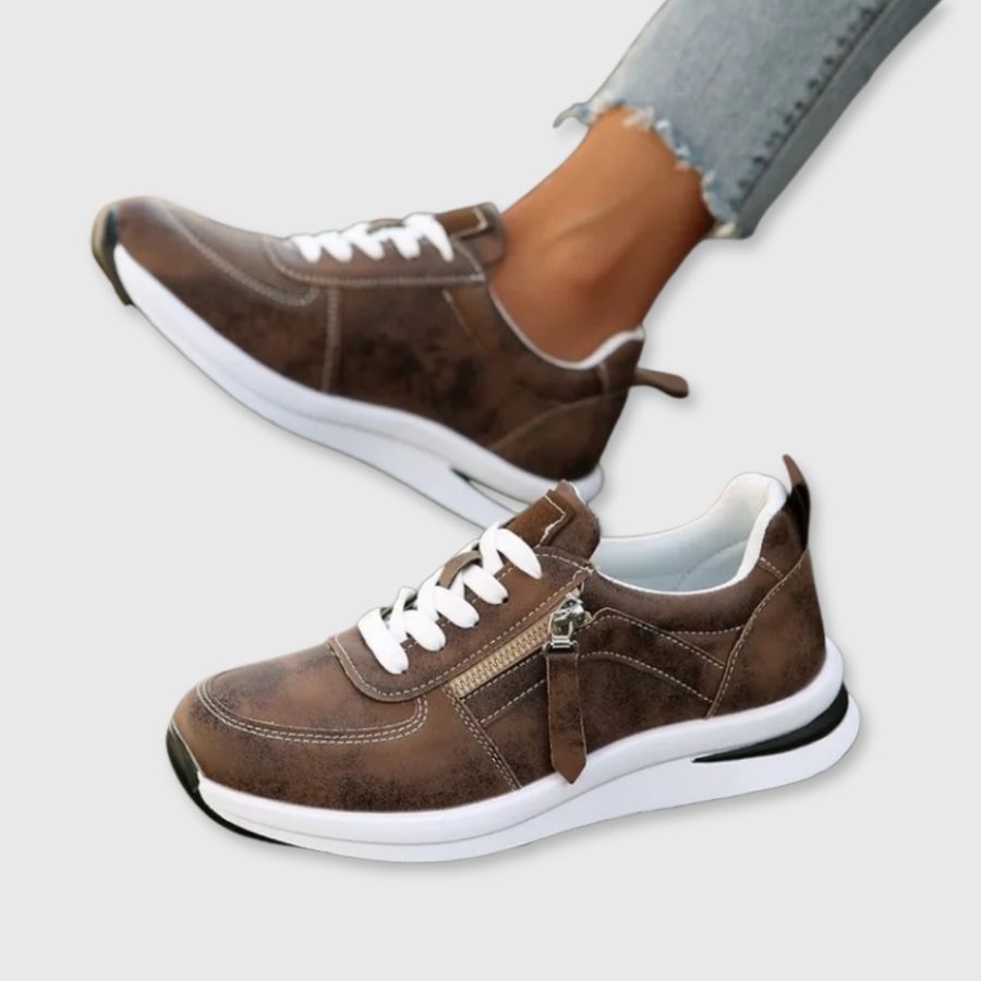 Karine | Zip-Up Comfort Sneakers