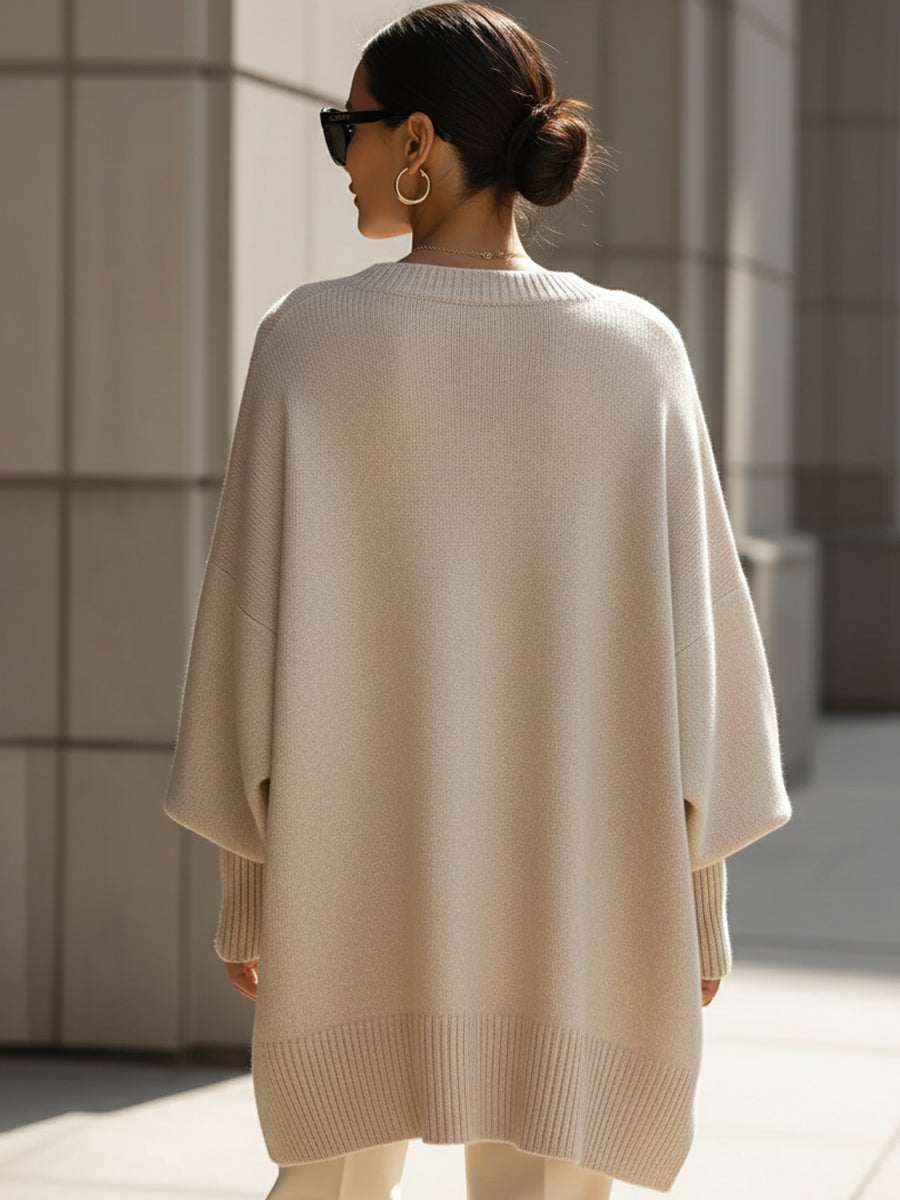 Van Meren Mode | Oversized Lange Modieuze Trui