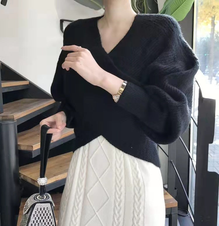 Van Meren Mode | Elegante kruisgebreide trui