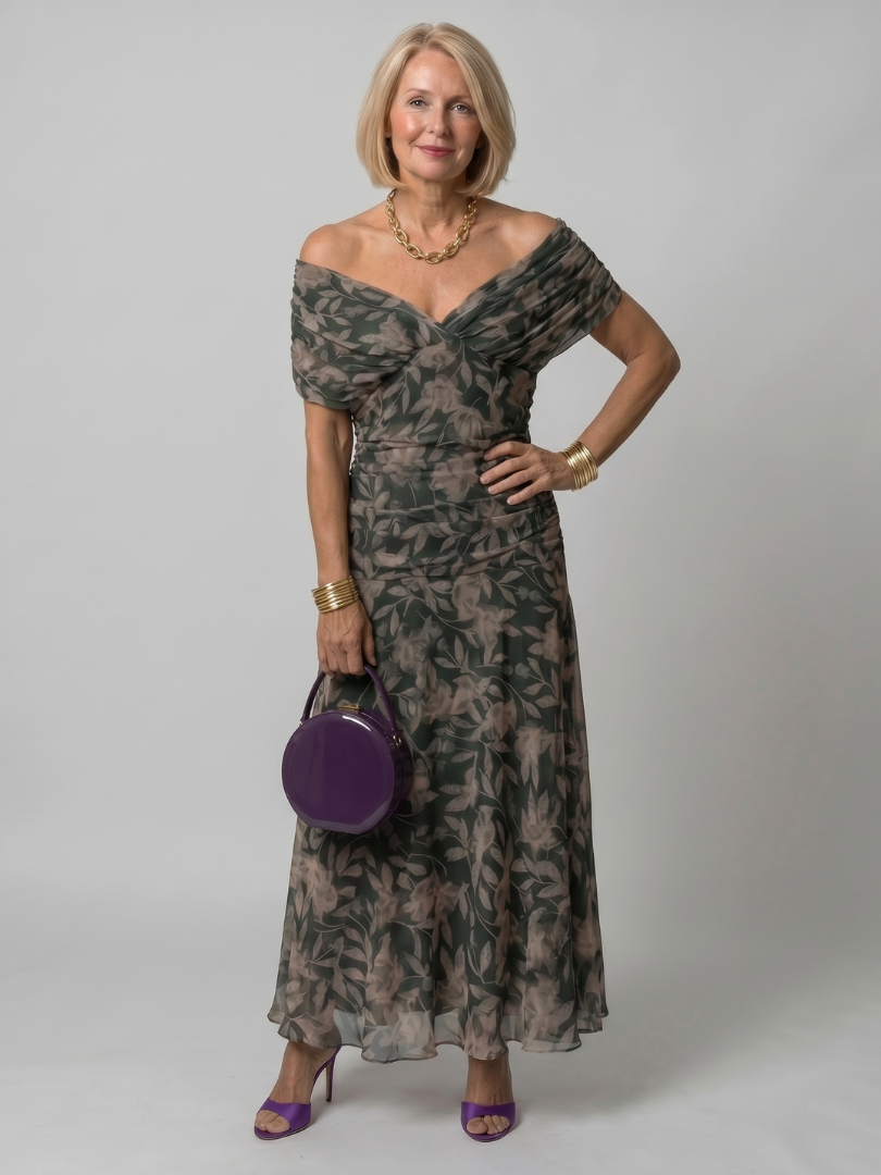 Violet - Off-Shoulder Flow Maxi Dress