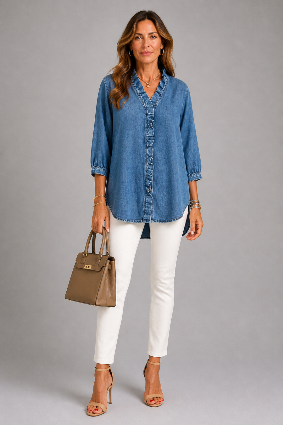Denim Grace Blouse
