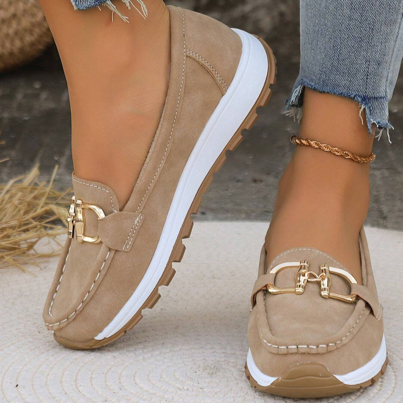 Elly - Chique Loafers met Gesp