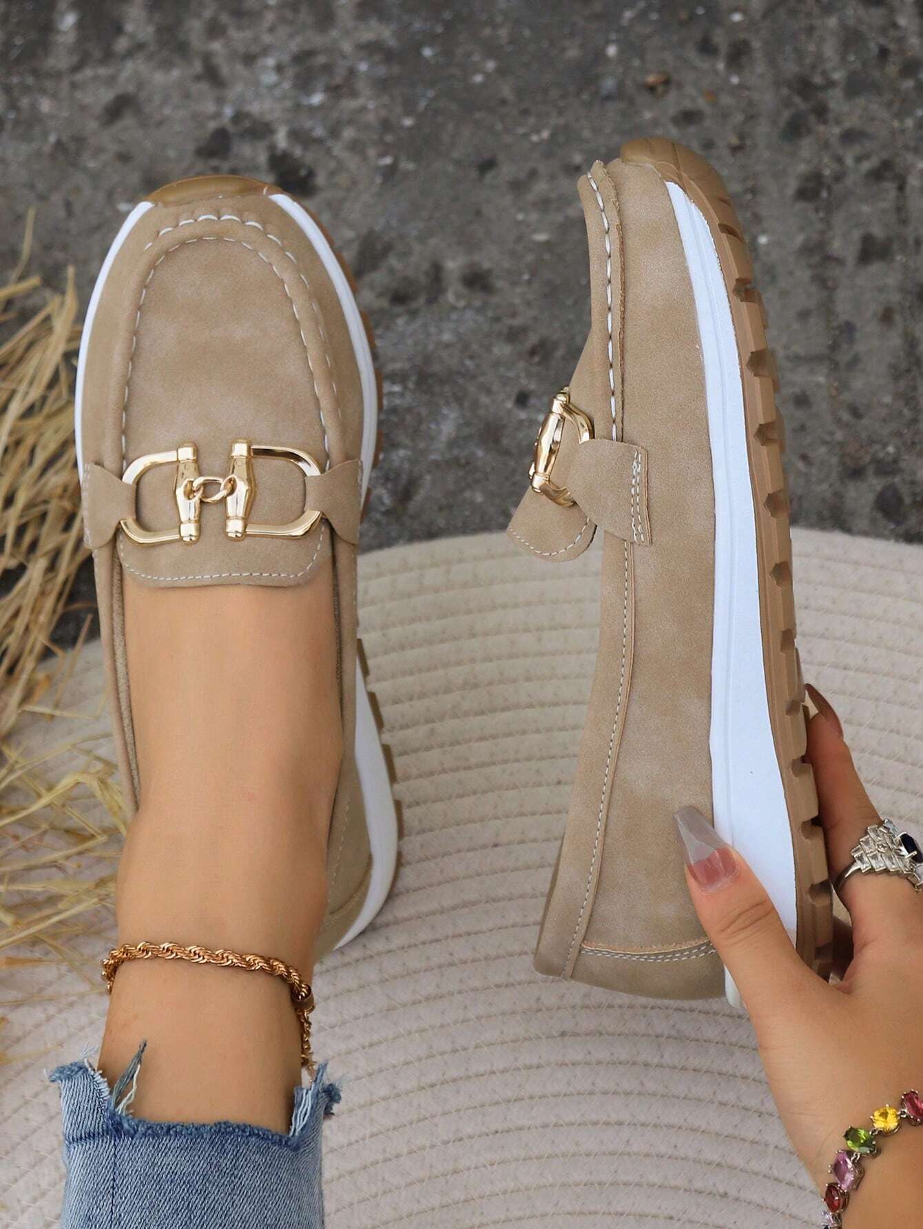 Elly - Chique Loafers met Gesp