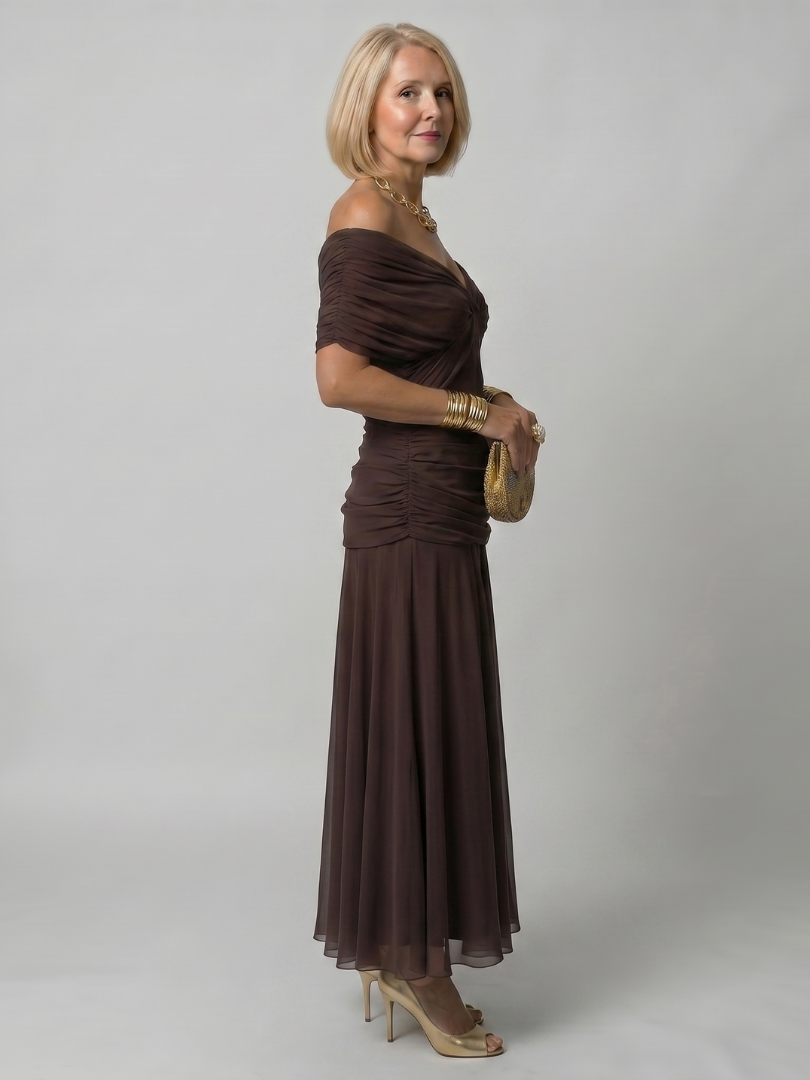 Violet - Off-Shoulder Flow Maxi Dress
