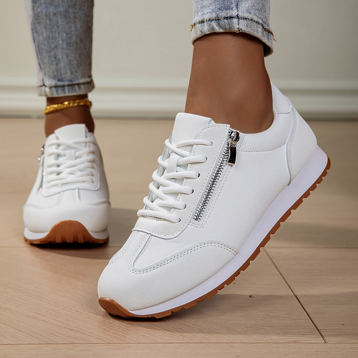 Zara - Sneakers met Veters en Rits