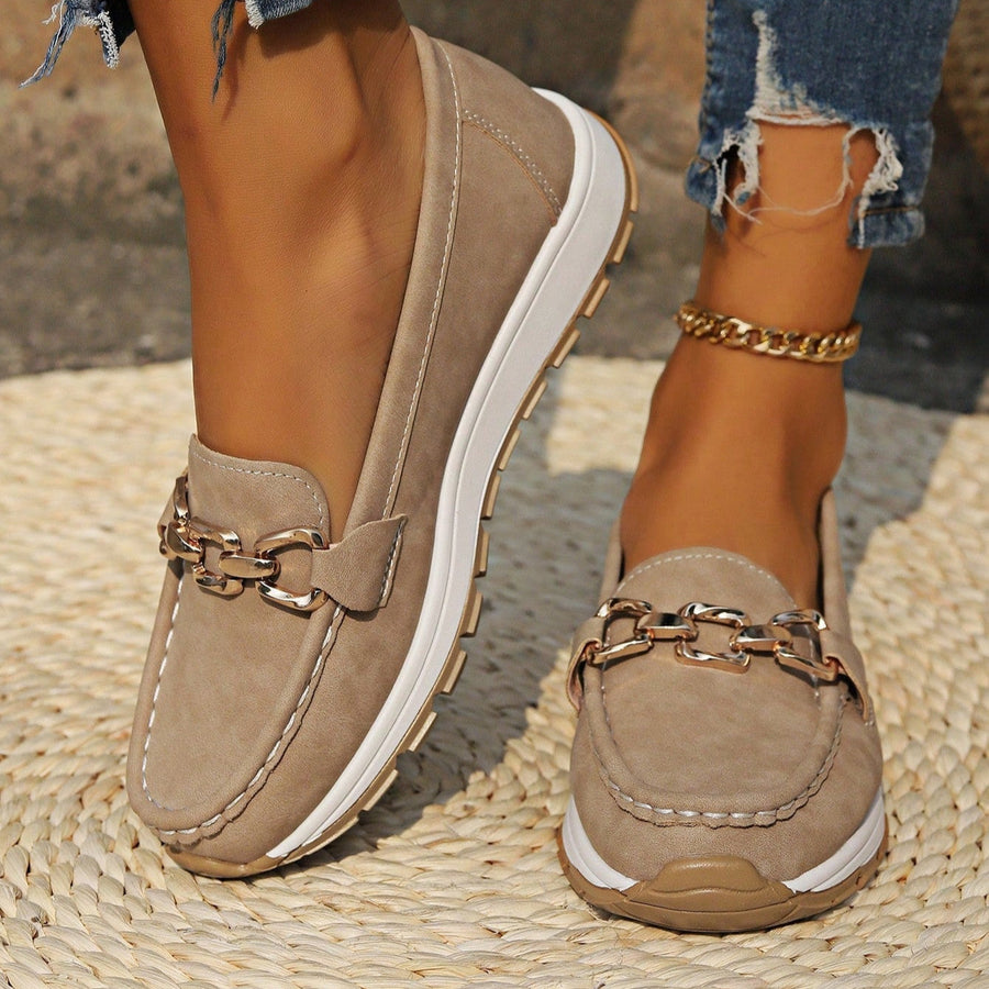 Ella - Platte Loafers met Gesp