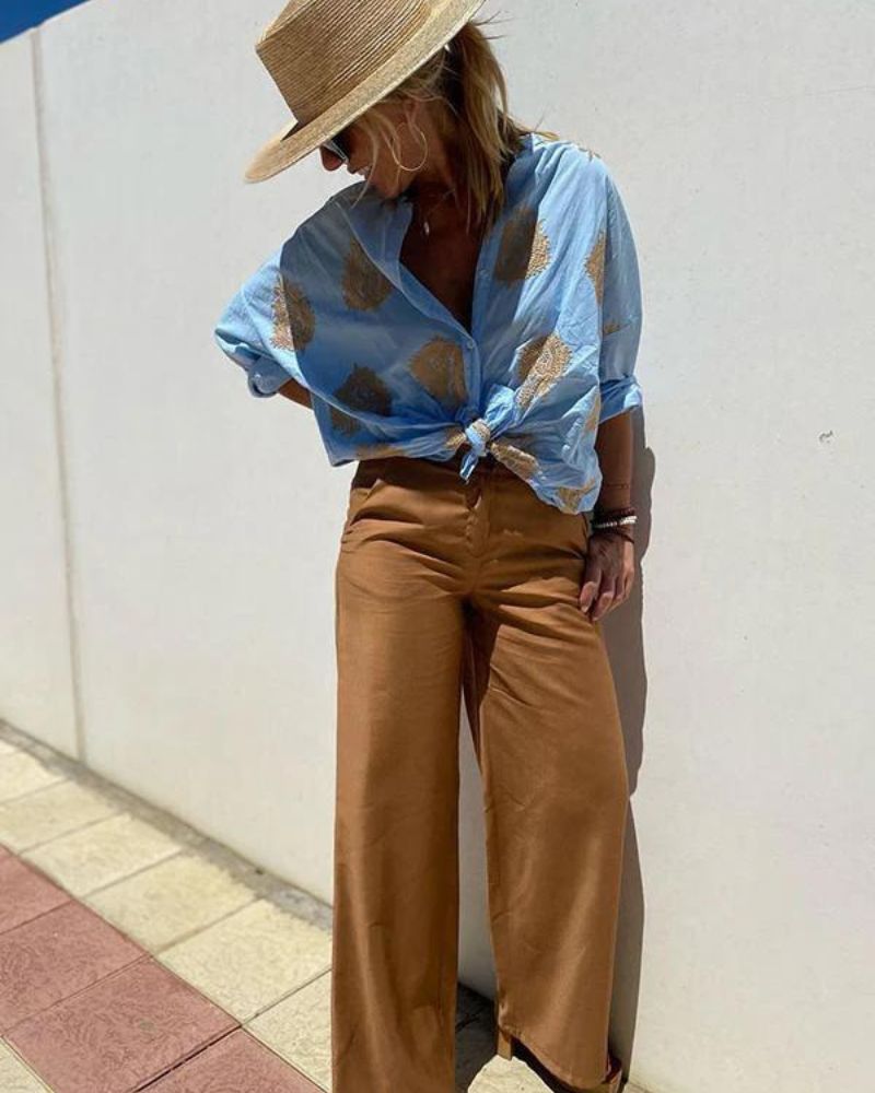 Van Meren Mode | Blouse met sierlijke borduursels
