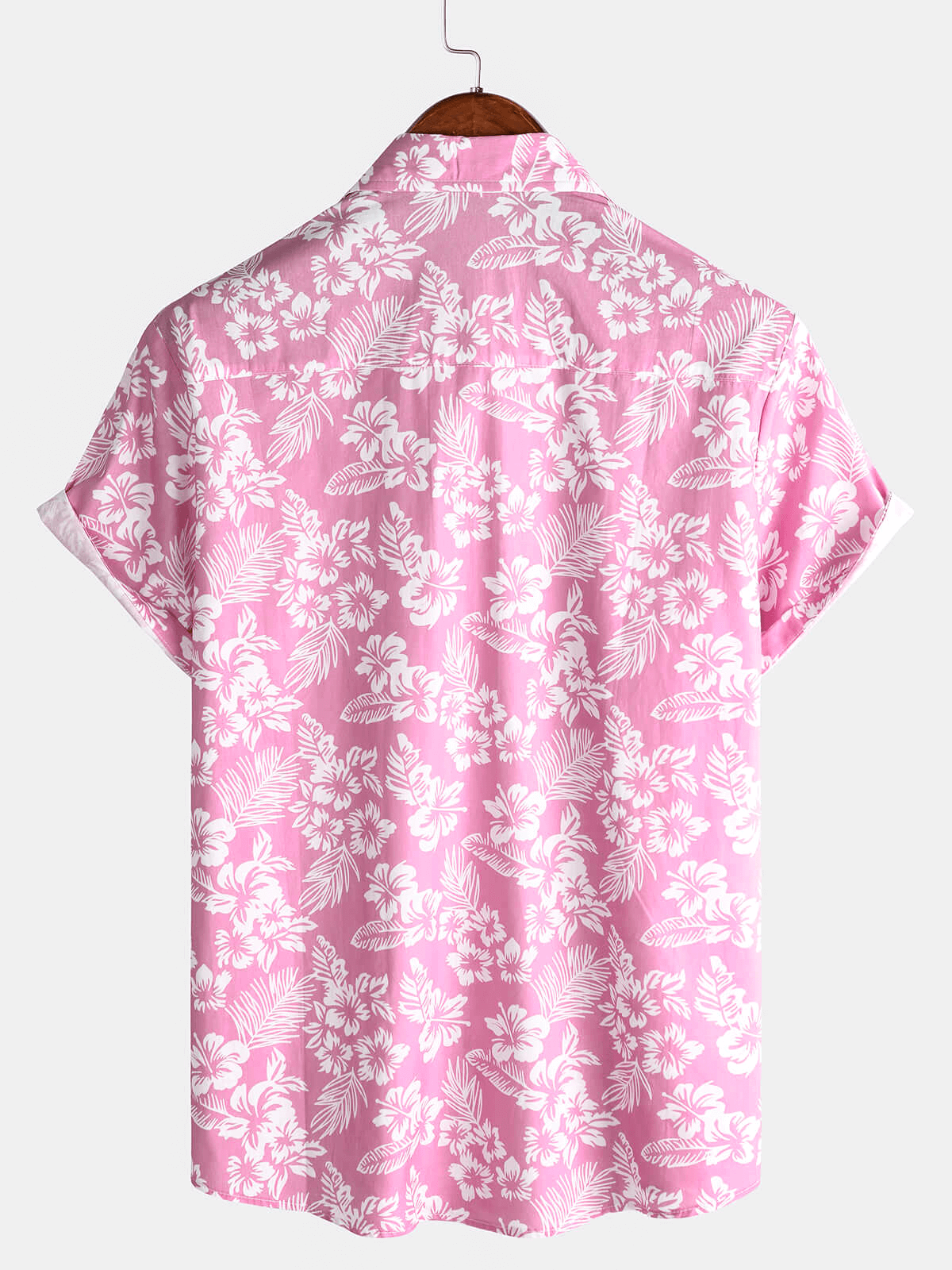 Van Meren Mode | Hawaïblouse met korte mouwen en bloemenpatroon