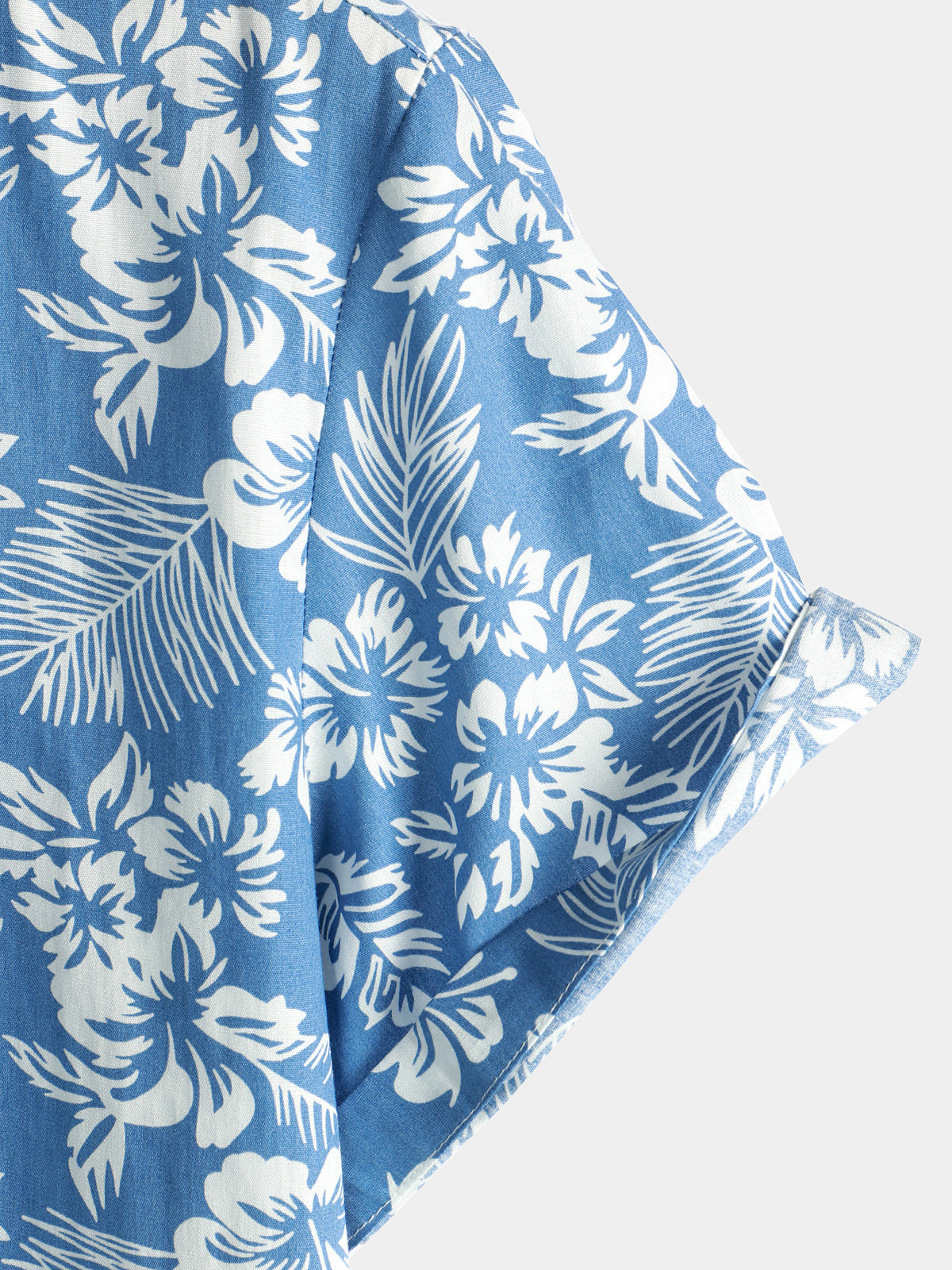 Van Meren Mode | Hawaïblouse met korte mouwen en bloemenpatroon