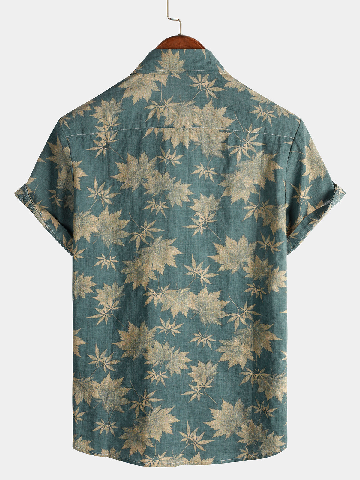 Van Meren Mode | Katoenen Hawaii Overhemd met Korte Mouwen