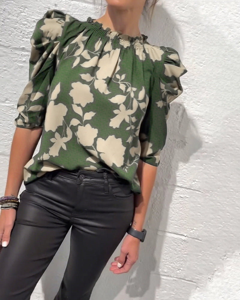 Van Meren Mode | Blouse Pompmouw Ruche