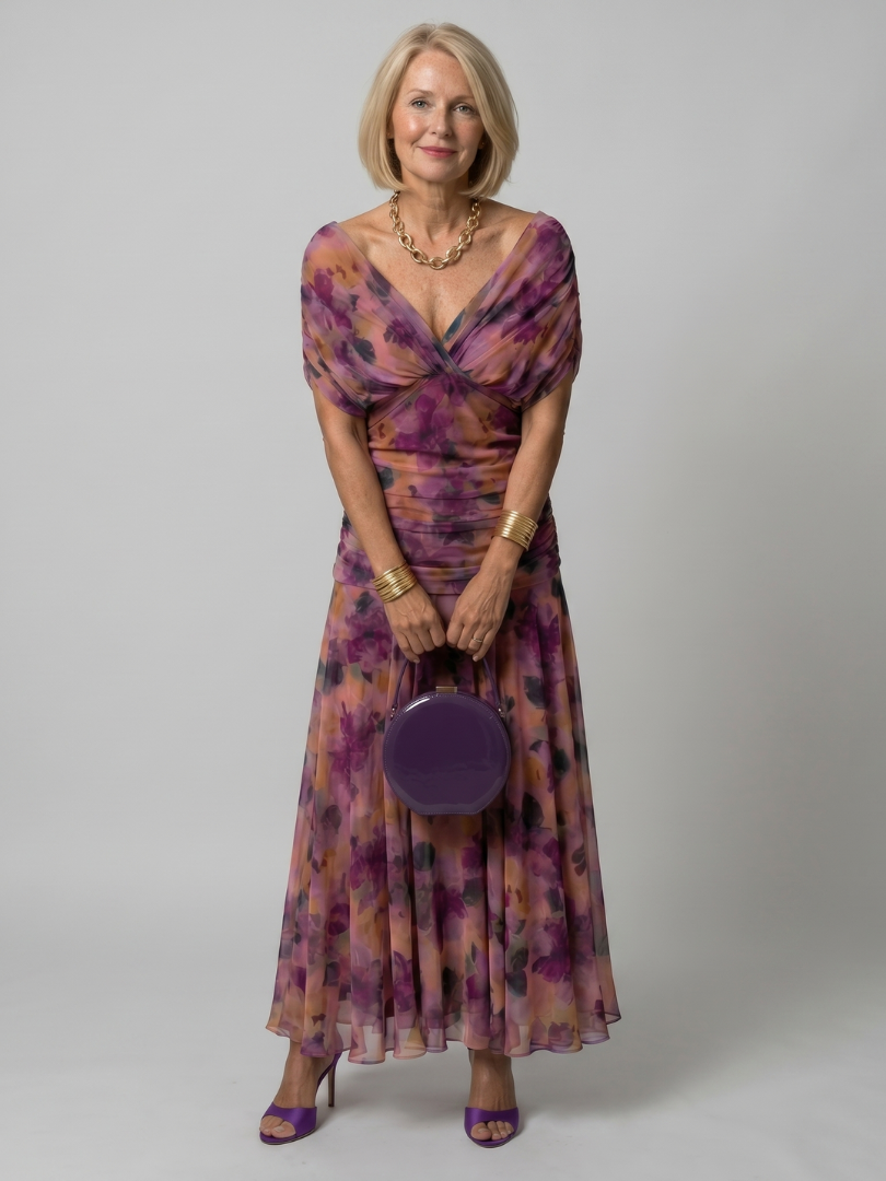Violet - Off-Shoulder Flow Maxi Dress