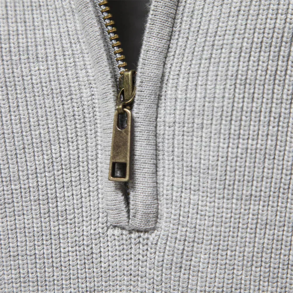 Van Meren Mode | Gebreide Zip-Up Trui