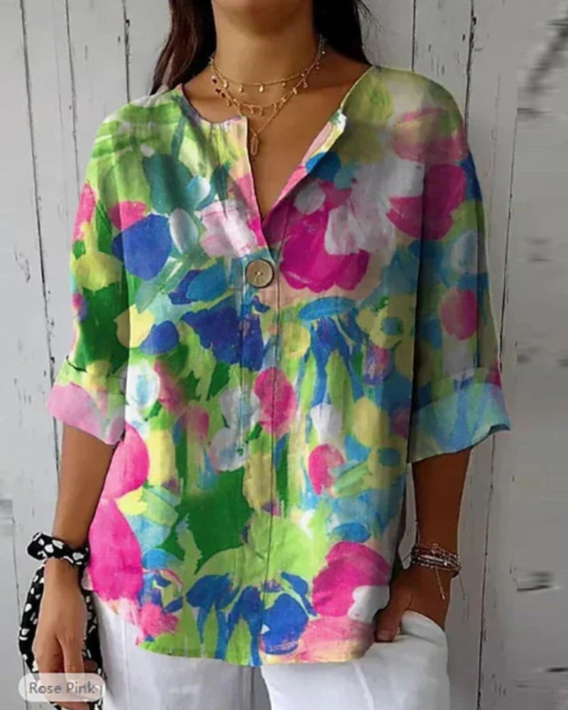 Van Meren Mode | Bloemige Vintage Blouse