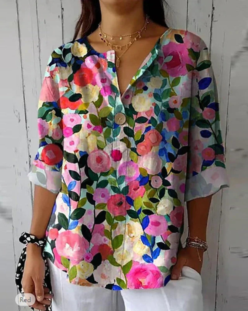 Van Meren Mode | Bloemige Vintage Blouse
