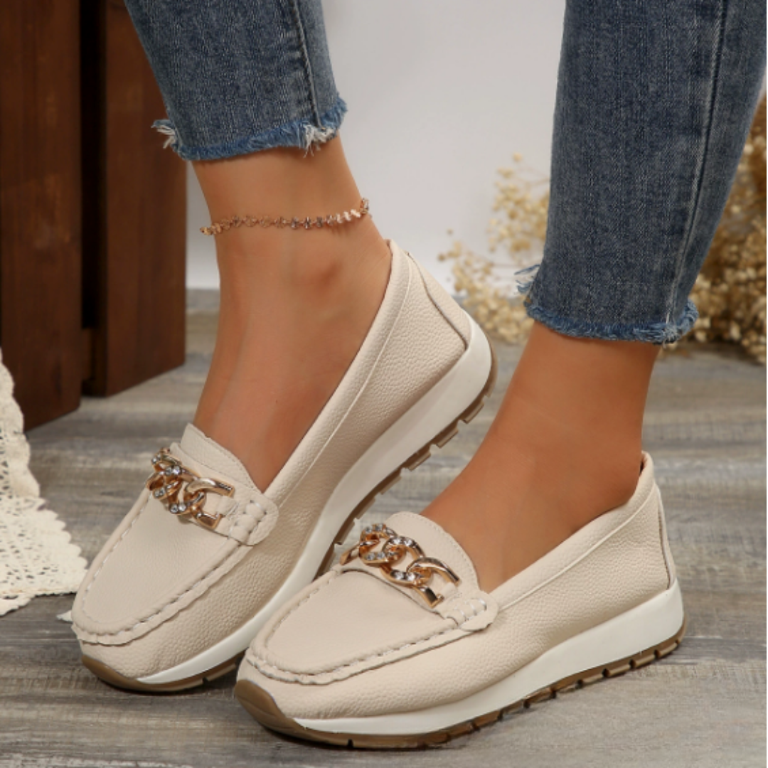 Evelyn - Loafers met Diamant Gesp