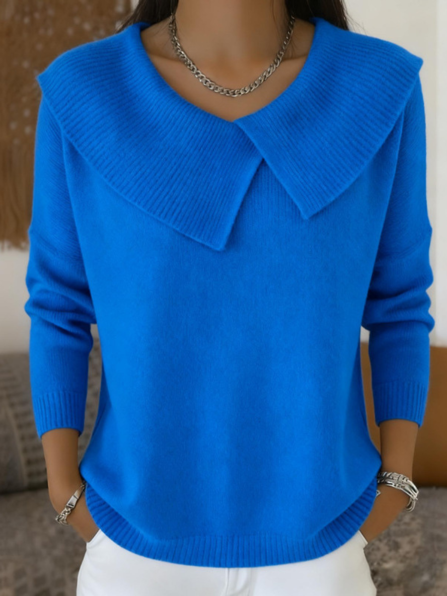 Freya - Warm Jumper with Soft Collar