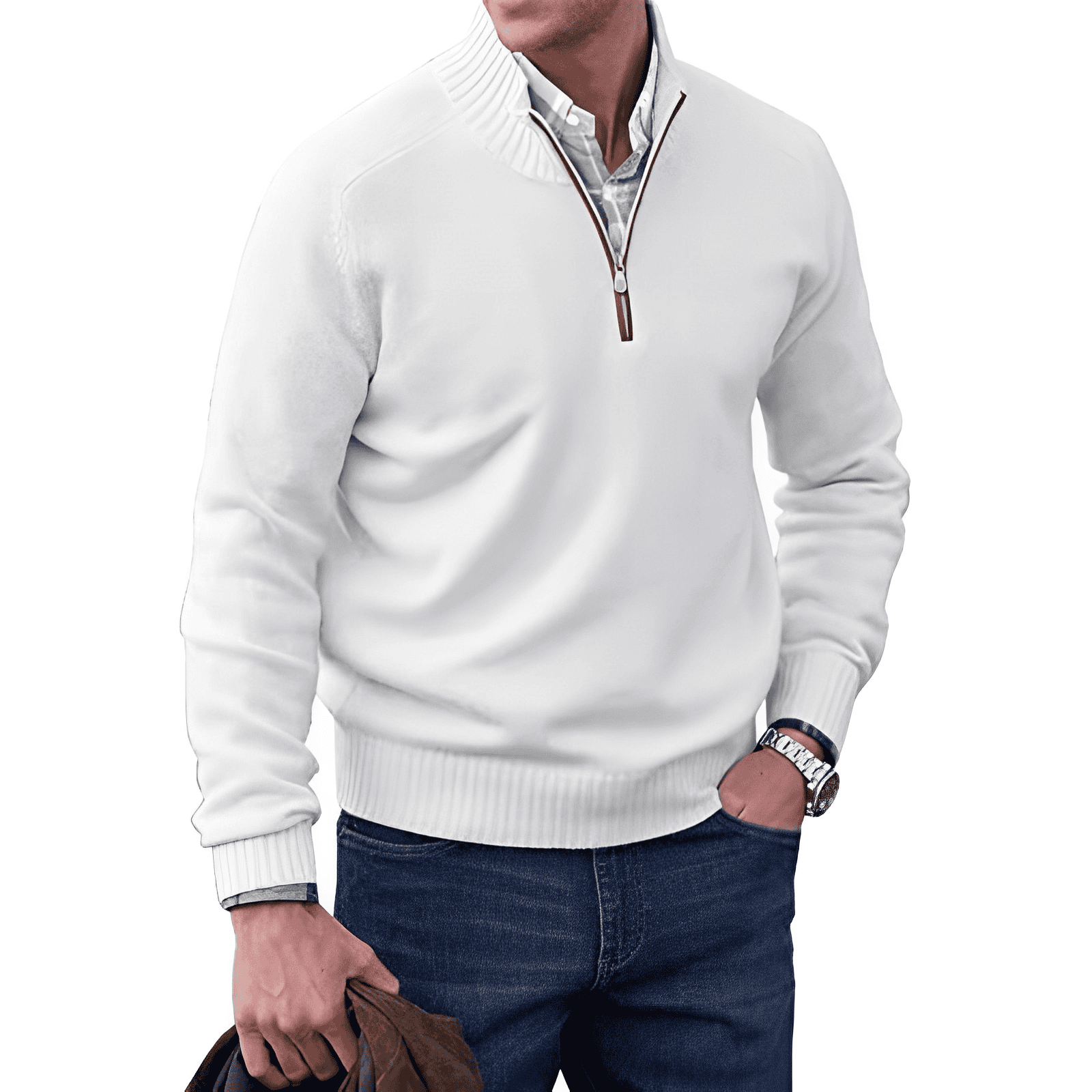 Van Meren Mode | Moderne Zip Trui
