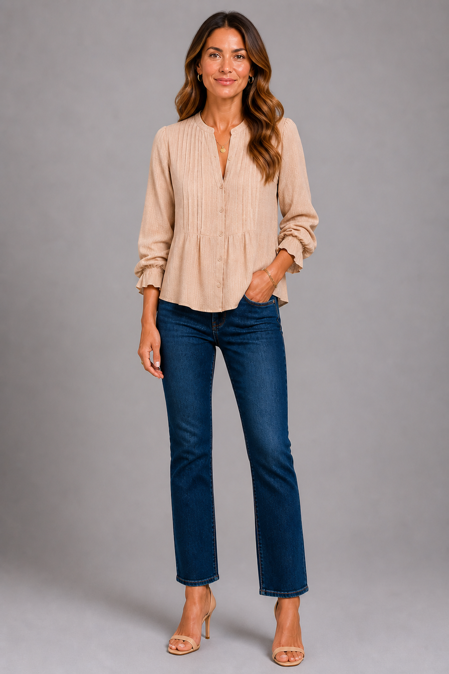 Beige Glow Blouse