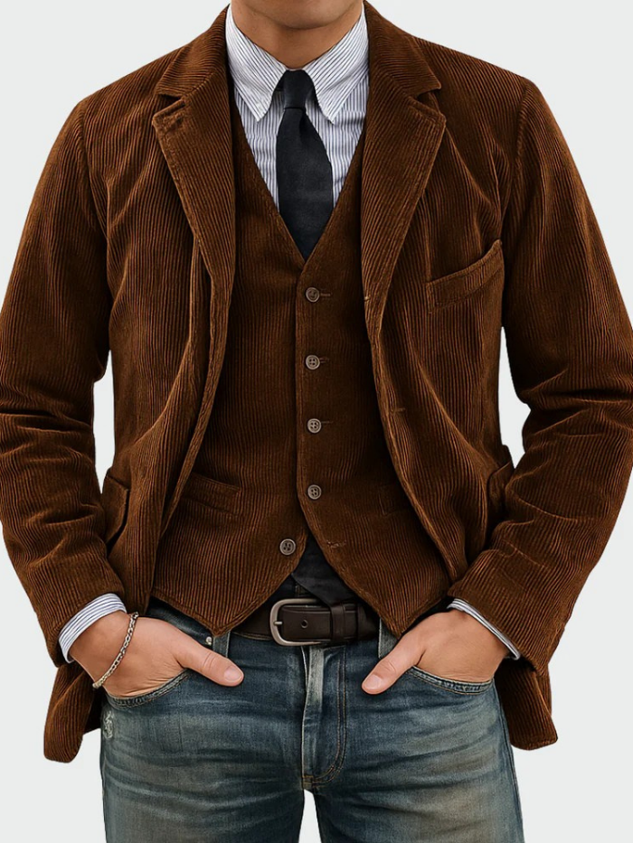 Van Meren Mode | 2-DELIGE PAK: BLAZER EN VEST