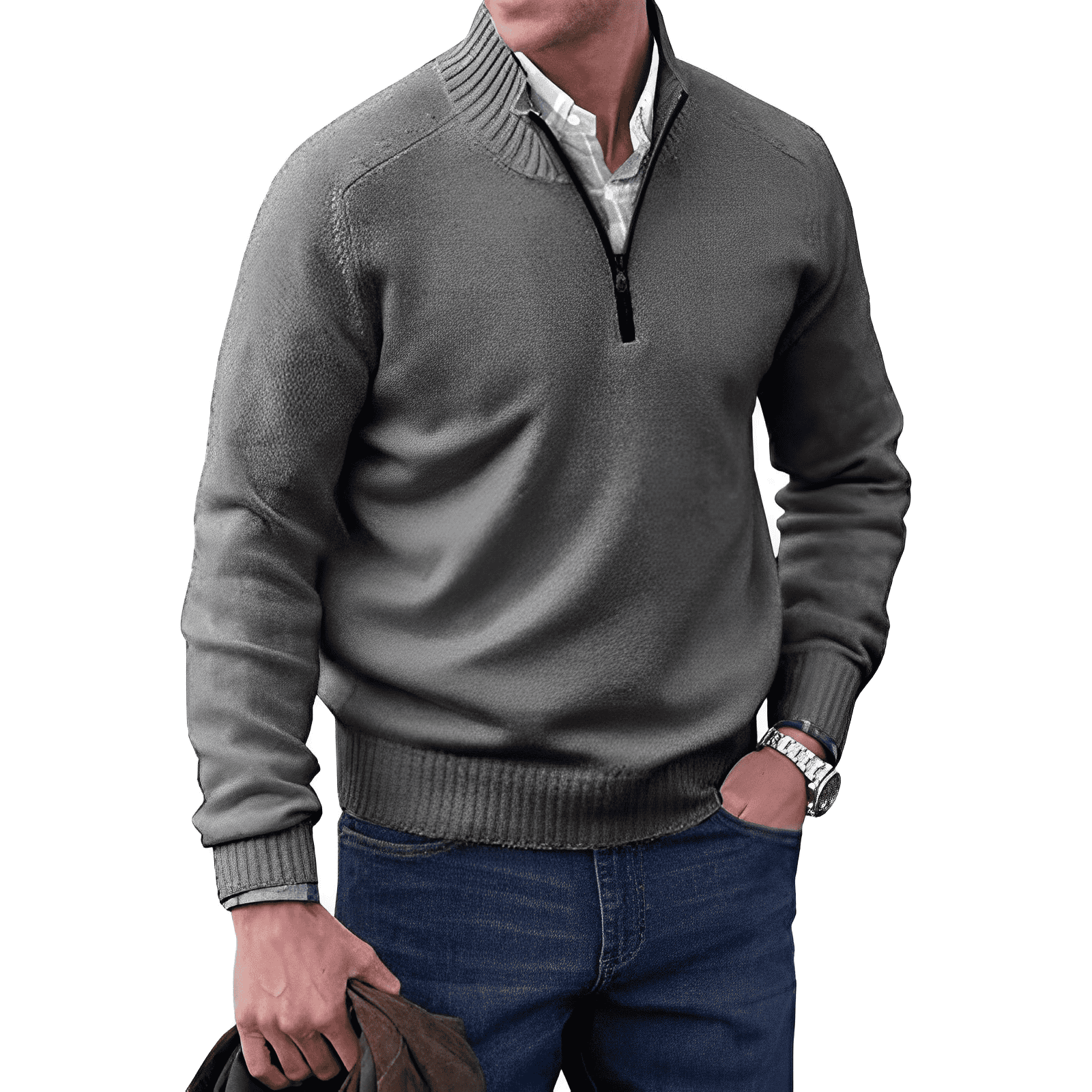 Van Meren Mode | Moderne Zip Trui