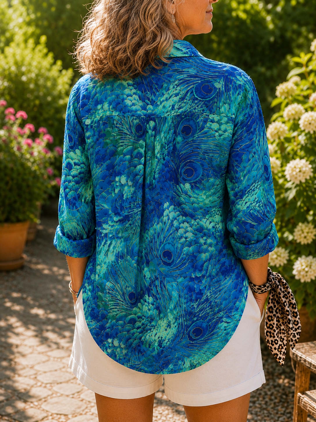 Florina | Peacock Grace Blouse