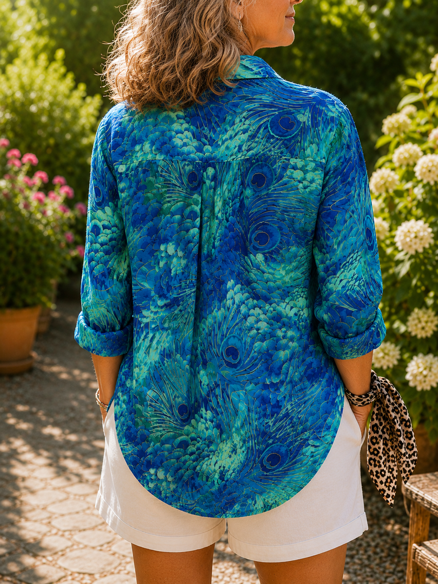Florina | Peacock Grace Blouse