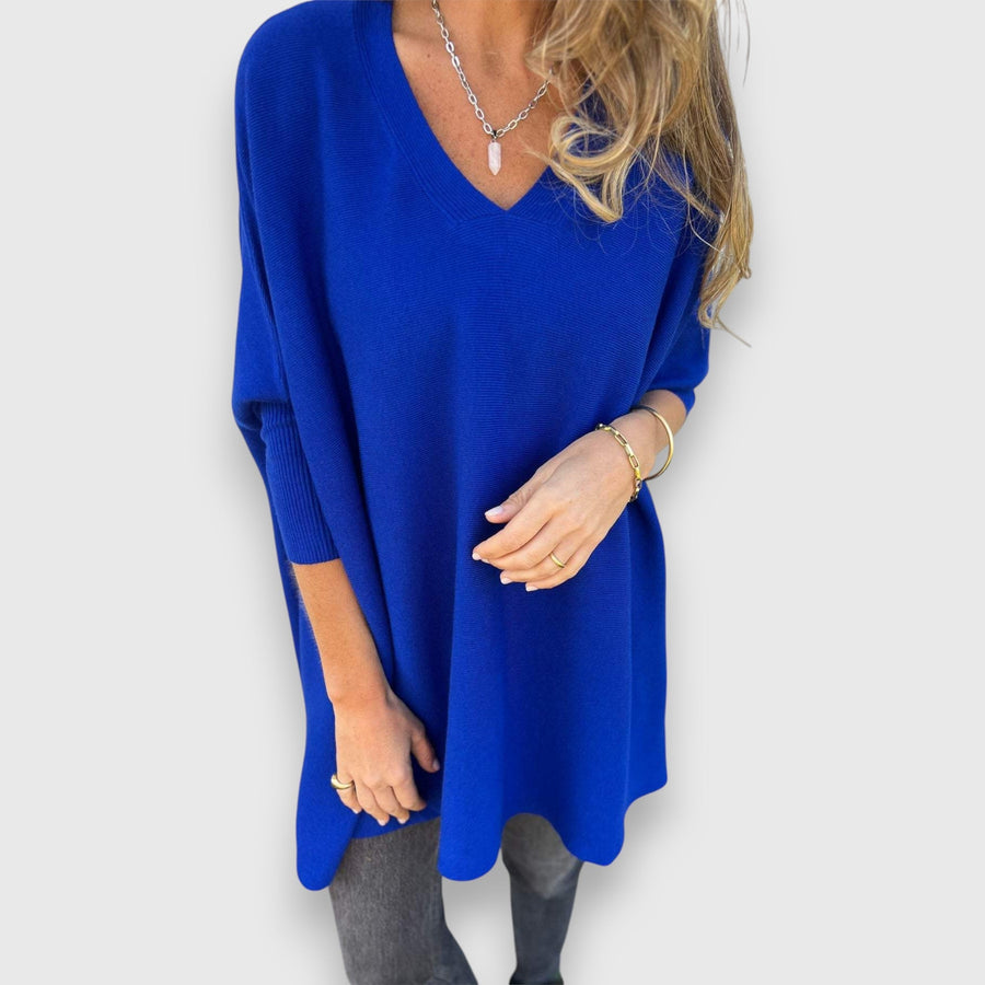 Elodie | Cosy Oversized V-Neck Sweater