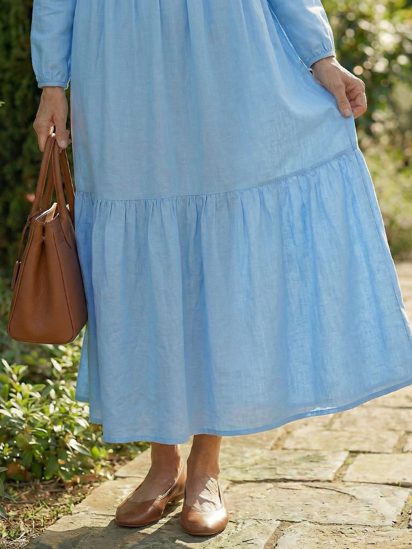 Marcelline | Jurk met Knoopdetail