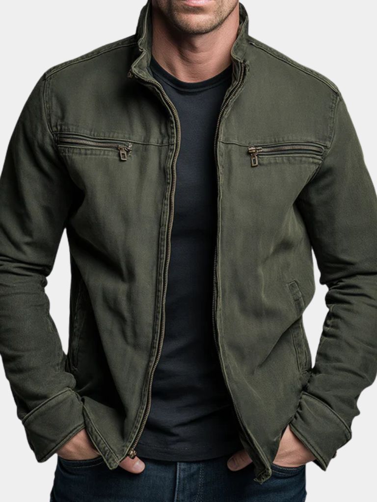 Van Meren Mode | Vintage Olijfgroene Field Jacket