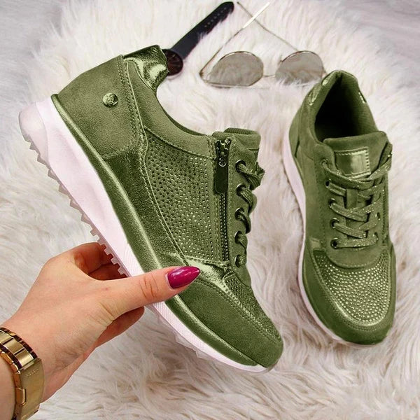Ginette | Zip-Up Comfort Sneakers