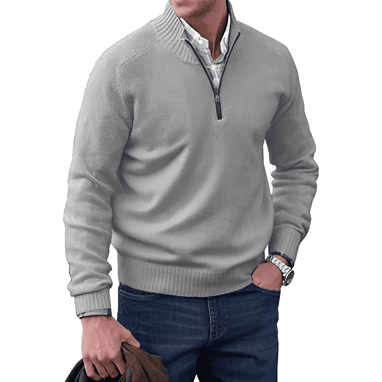 Van Meren Mode | Moderne Zip Trui