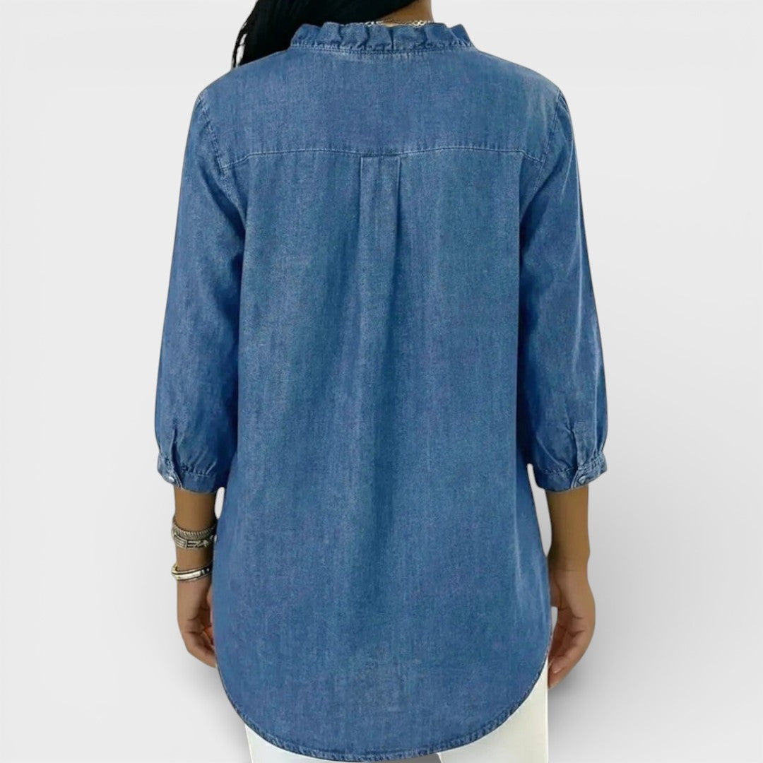 Van Meren Mode | Elegante blouse met ruffles