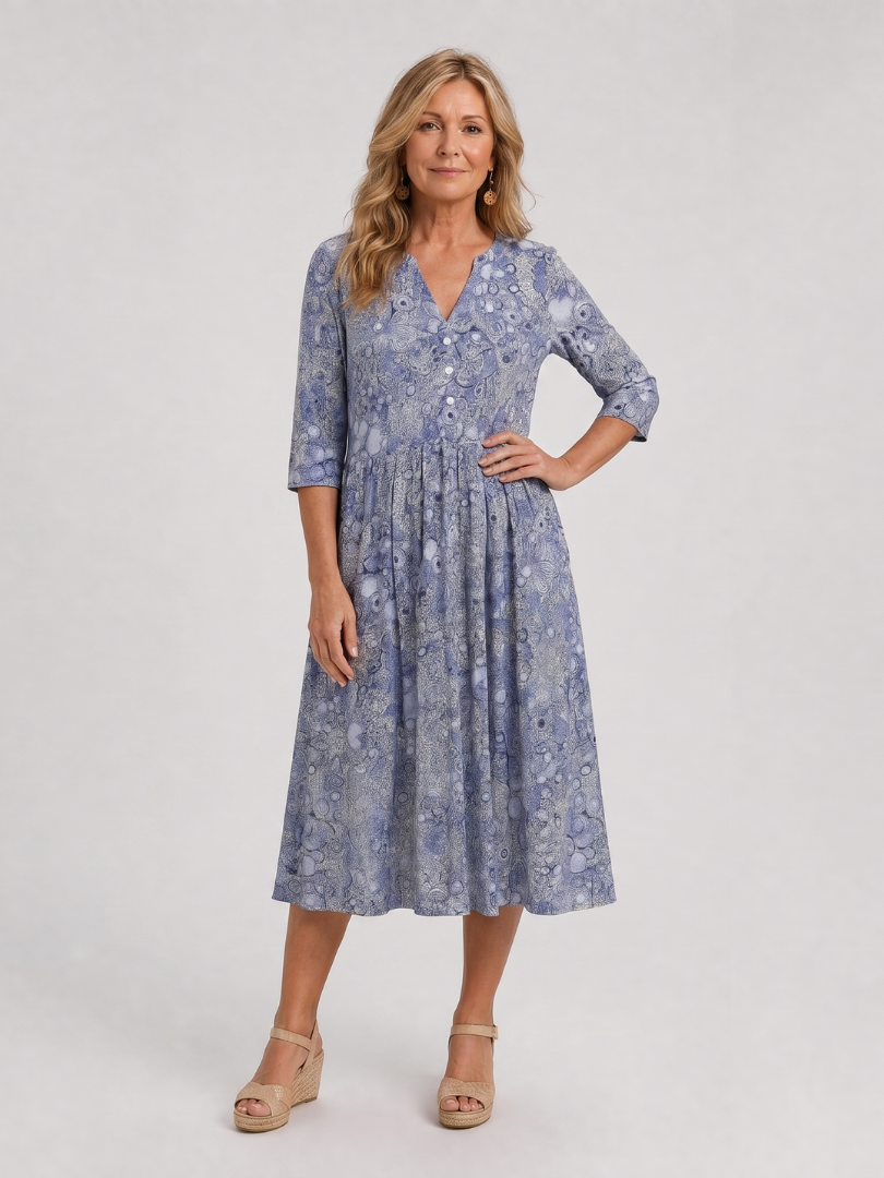 Picao - Vintage Floral Midi Dress