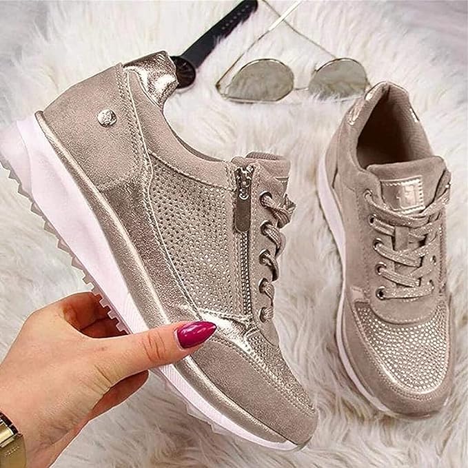 Ginette | Zip-Up Comfort Sneakers