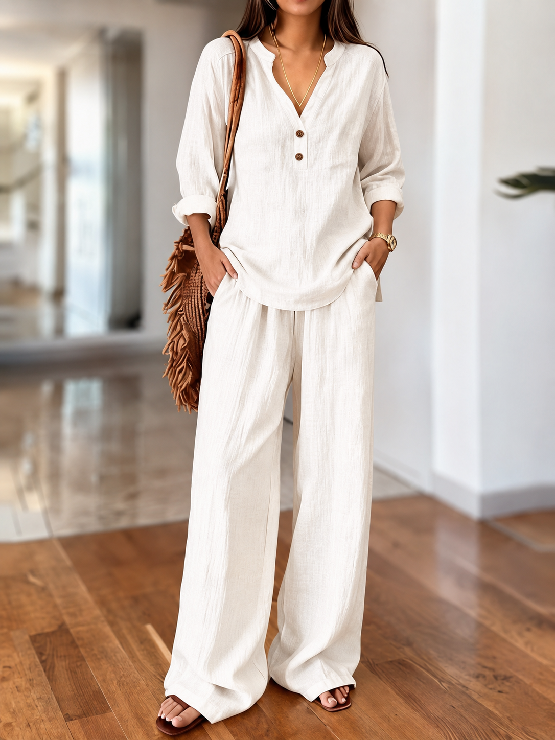Nora - Long-Sleeve Two-Piece Set
