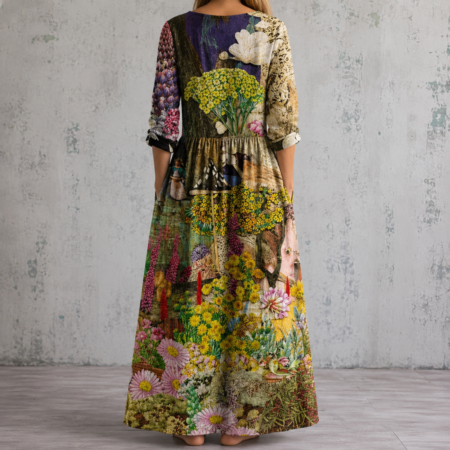 OLDA™ | FLORAL SUMMER DRESS