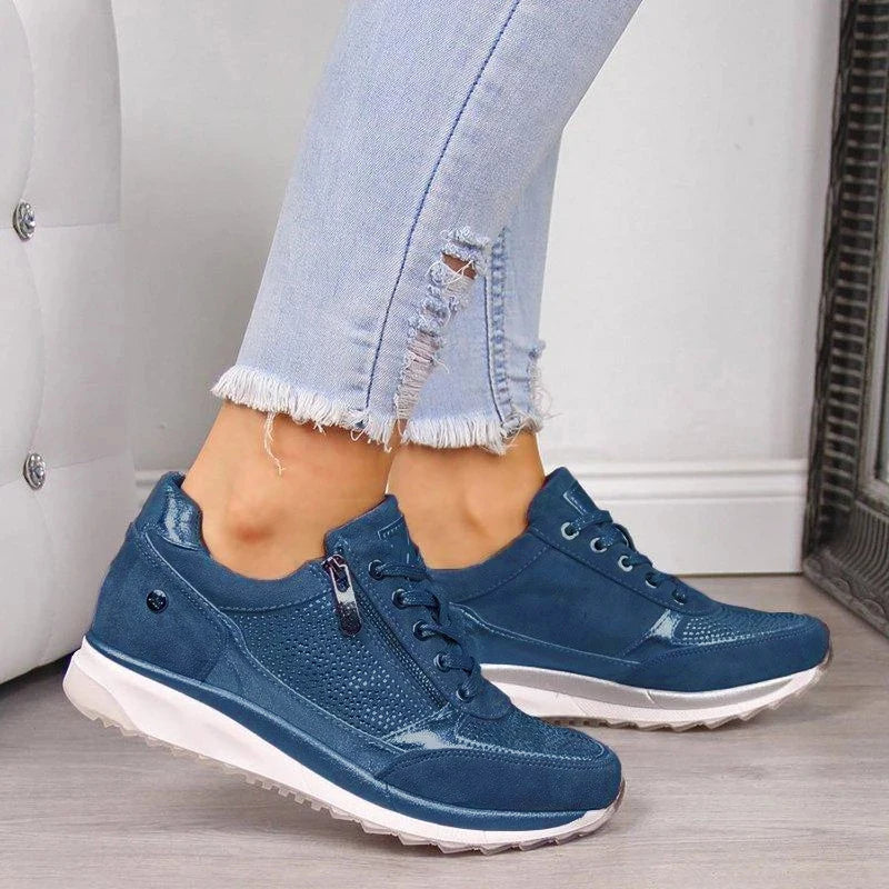 Ginette | Zip-Up Comfort Sneakers