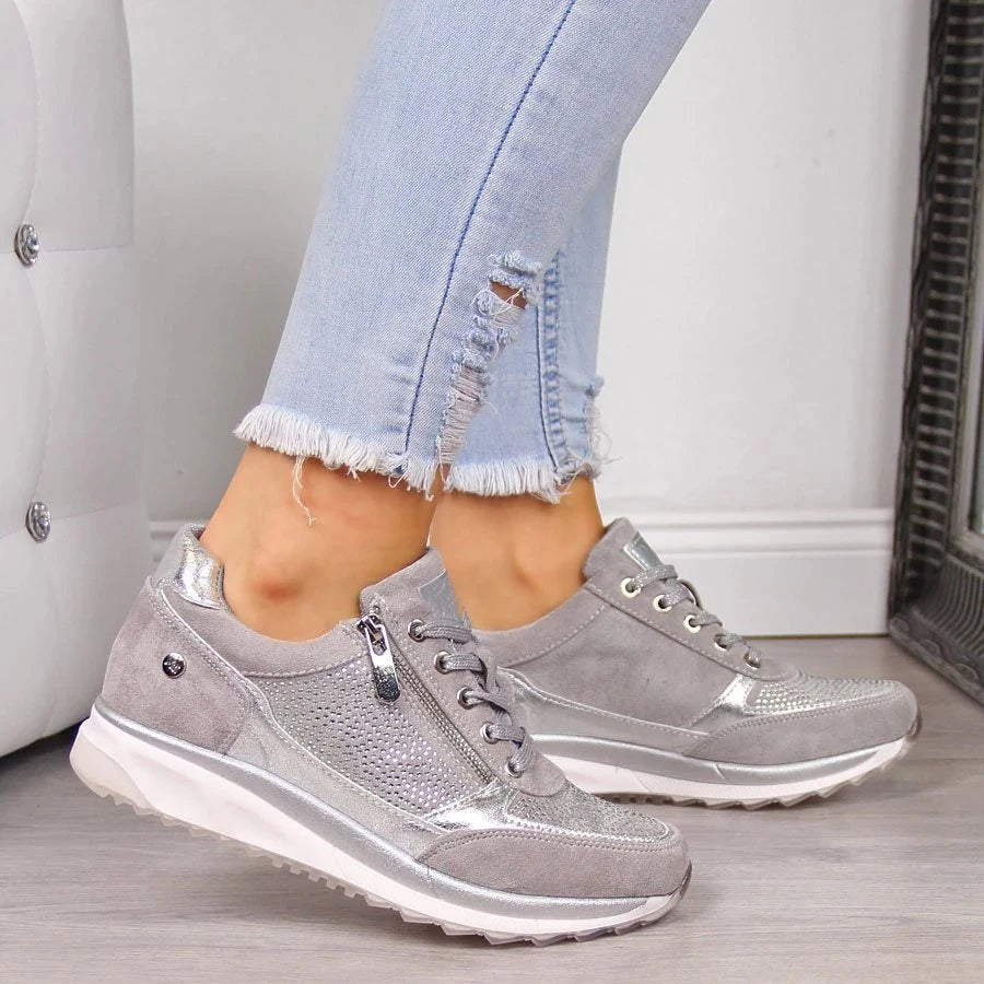 Ginette | Zip-Up Comfort Sneakers