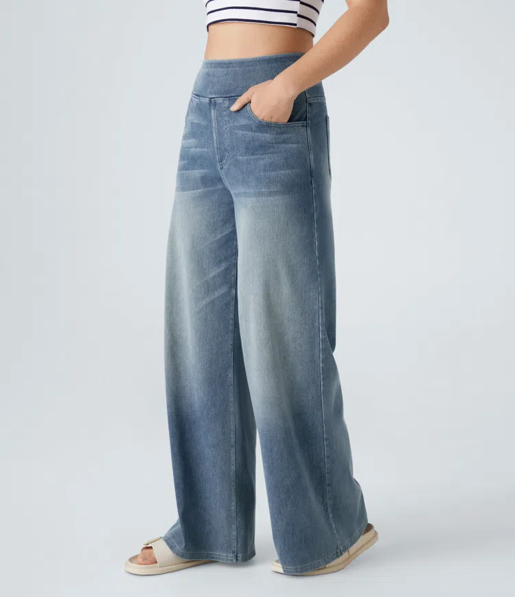 Van Meren Mode | Comfortabele jeans met hoge taille