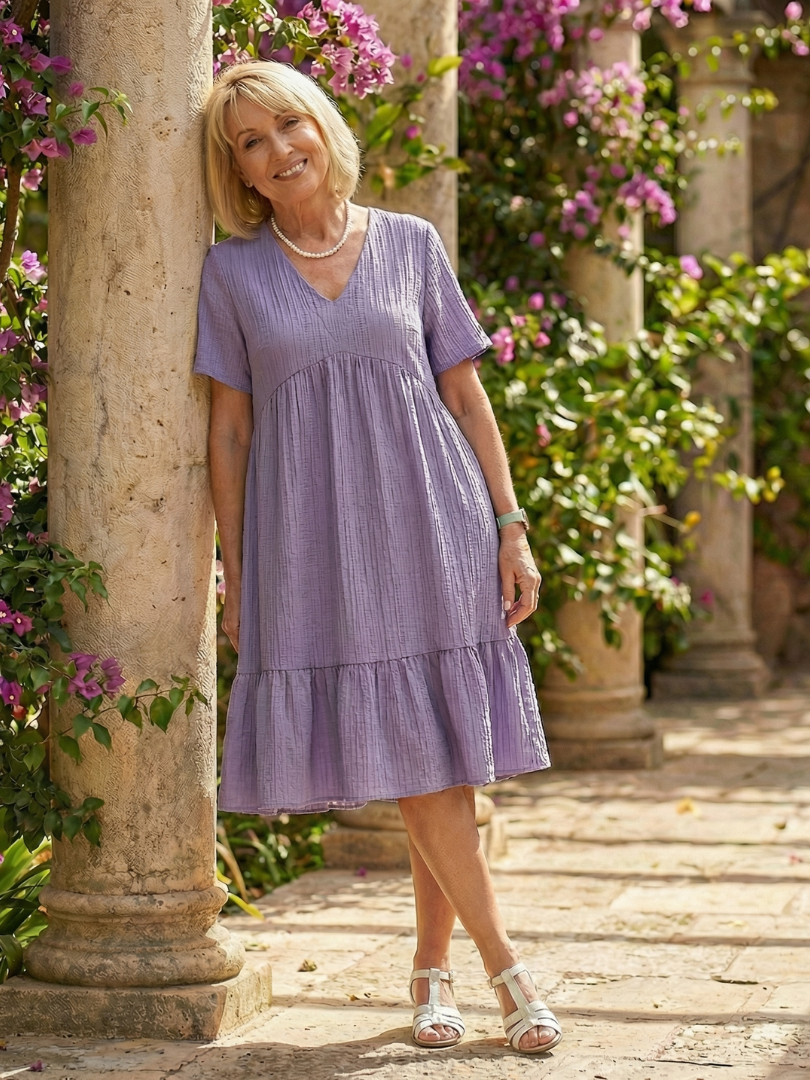 Delphinia | Jurk met Structuur
