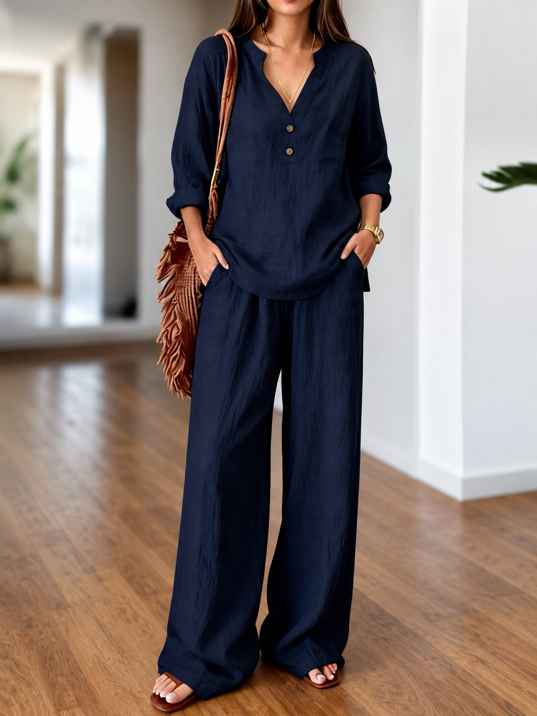 Nora - Long-Sleeve Two-Piece Set