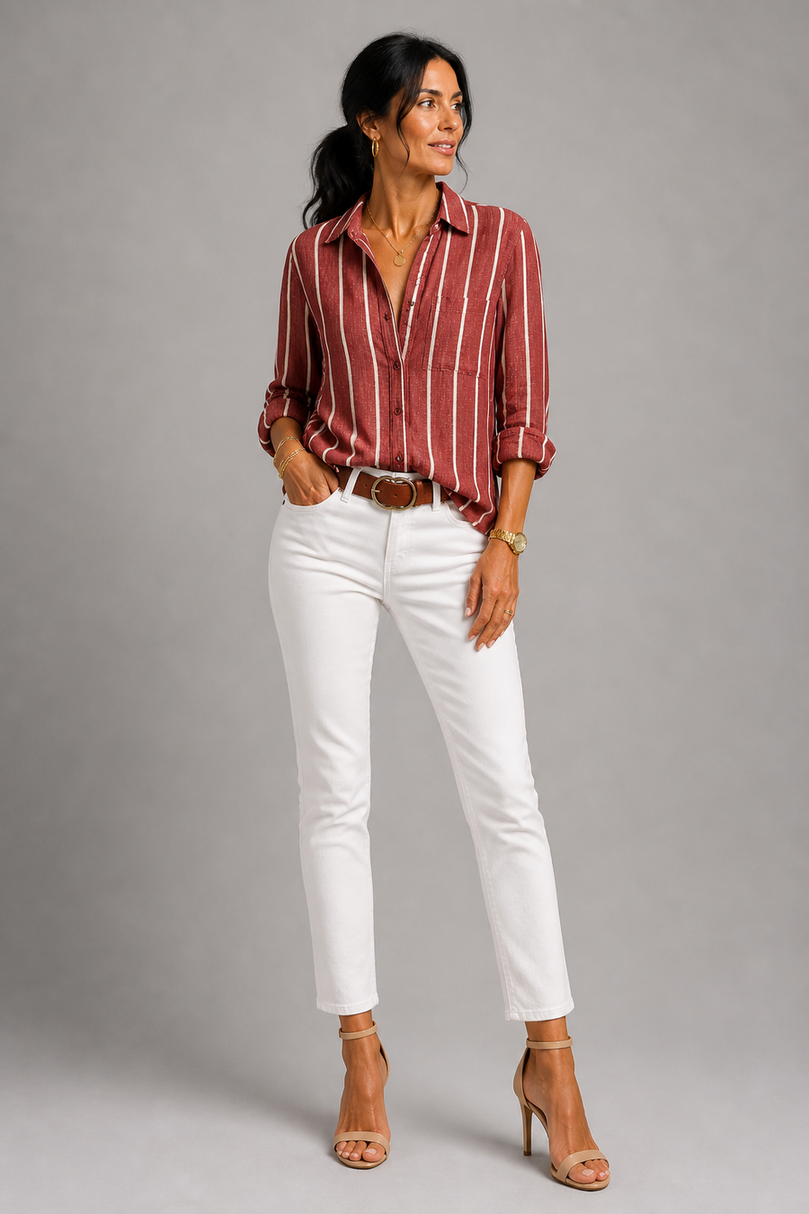 Sunset Stripe Blouse