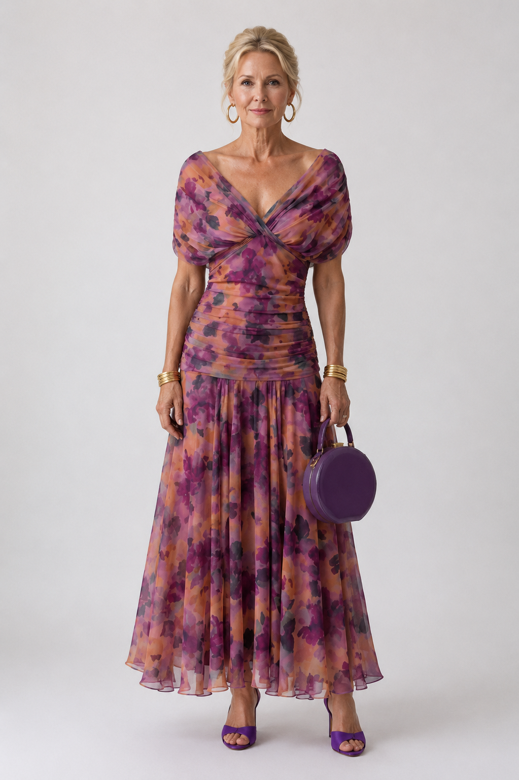 Violet - Off-Shoulder Flow Maxi Dress
