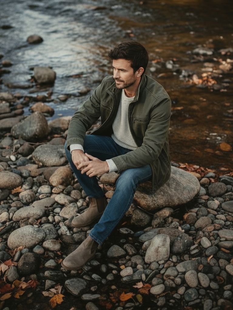 Van Meren Mode | Vintage Olijfgroene Field Jacket