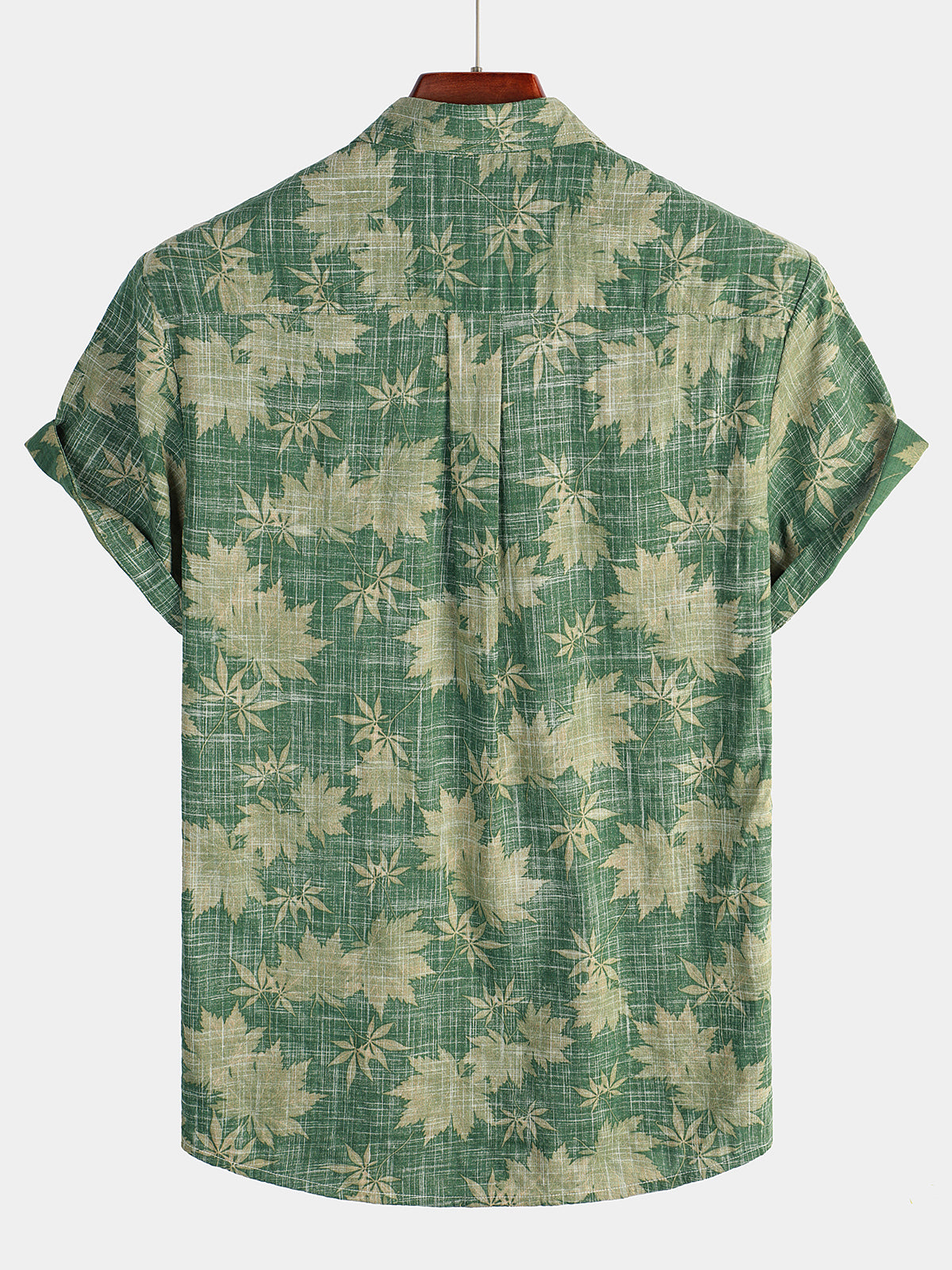 Van Meren Mode | Katoenen Hawaii Overhemd met Korte Mouwen