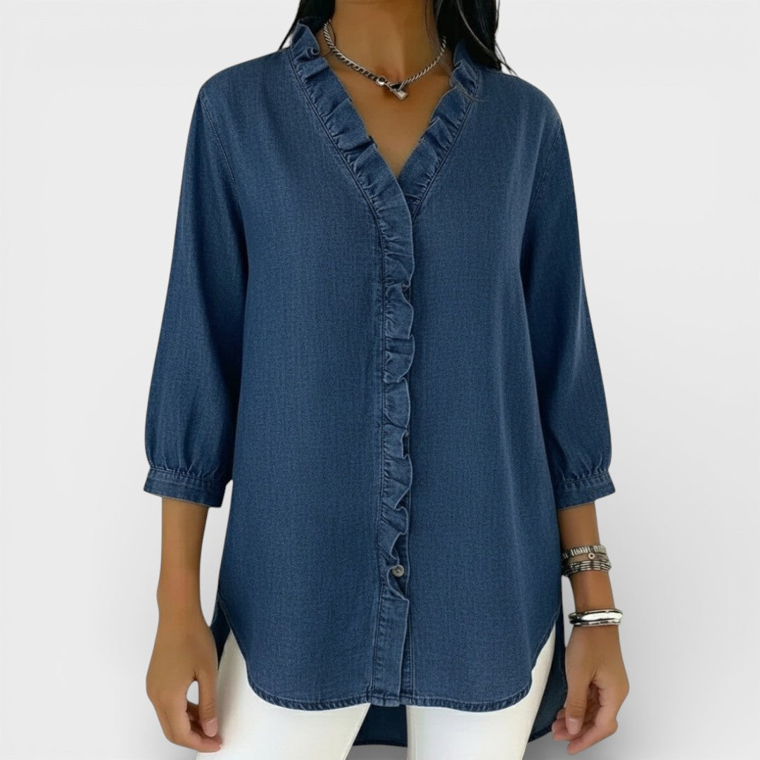 Van Meren Mode | Elegante blouse met ruffles