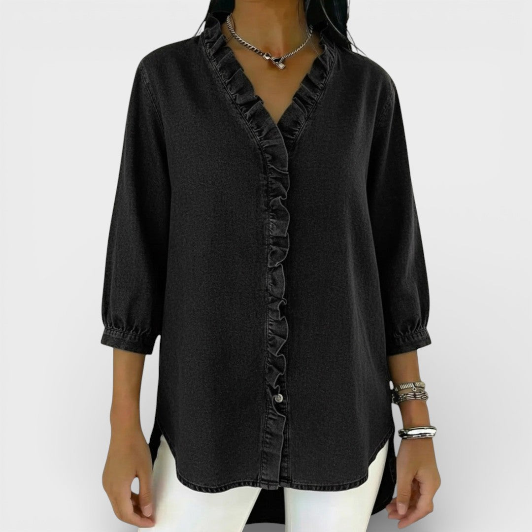 Van Meren Mode | Elegante blouse met ruffles