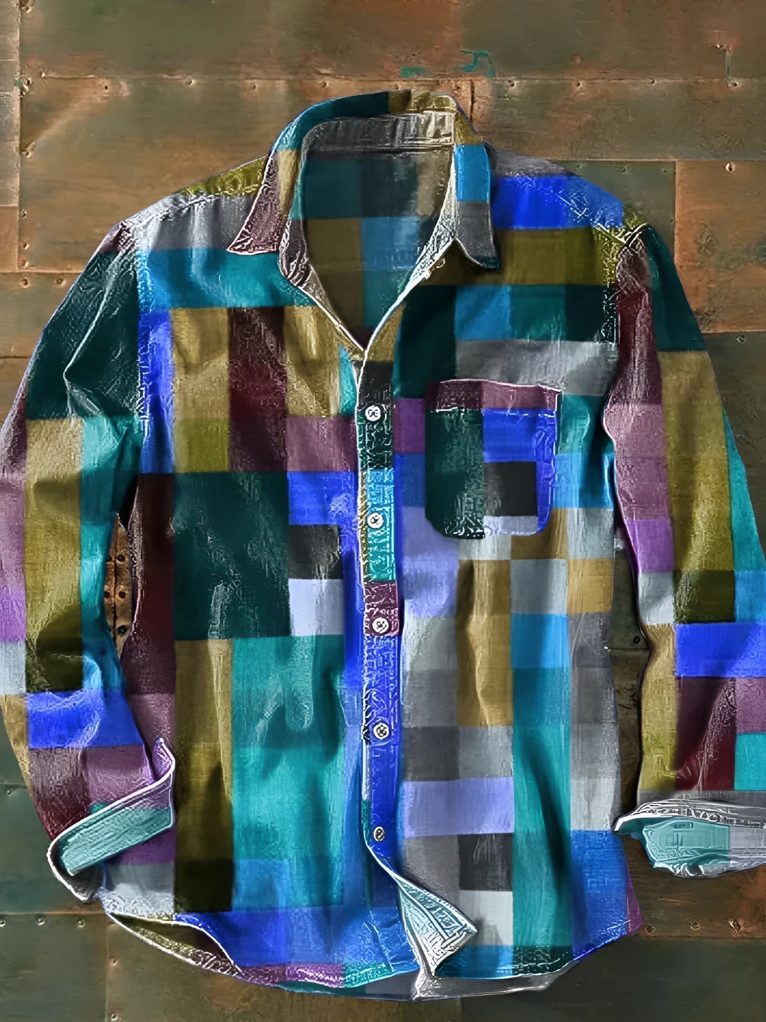 Van Meren Mode | Comfortabel Patchwork Overhemd