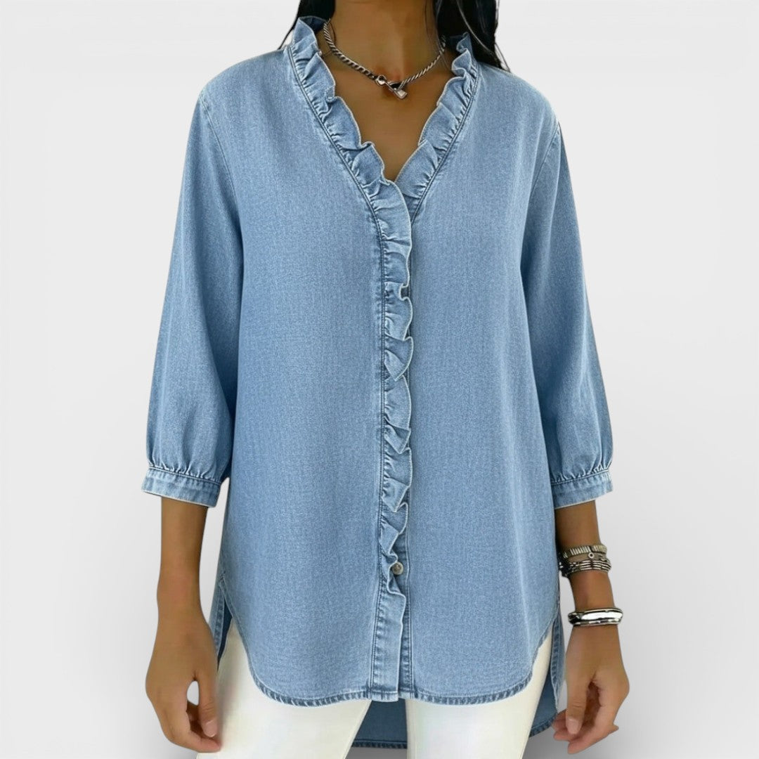 Van Meren Mode | Elegante blouse met ruffles